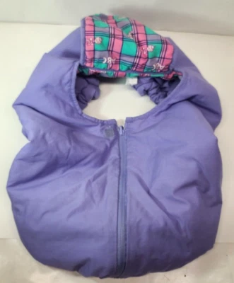 Cubierta de asiento de coche reversible de invierno cálido para bebé Cocoon 0-12 meses púrpura Foto 1 de 3