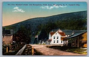Waldorf Hotel & Bungalow Fifth Avenue Phoenicia NY Catskills Postkarte H6 - Bild 1 von 2