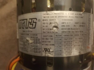 MARS Motor 10464 Multi-Horsepower Direct Drive Blower Motor W/ Capacitor - Picture 1 of 6