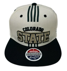 Zephyr NCAA Colorado State Rams "Pulse” Flat Bill SnapBack Hat BRAND NWT - Picture 1 of 5