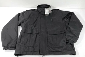 HELLY HANSEN XL REG WORK WEAR JACKET INSULATED WATERPROOF POLICE DUTY COAT BLACK - Picture 1 of 4