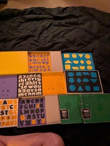 LAURI ALPHA 2340,2341 AND FIT A SHAPE 2107 LOT OF 3 CREPE FOAM RUBBER PUZZLES - Picture 1 of 11