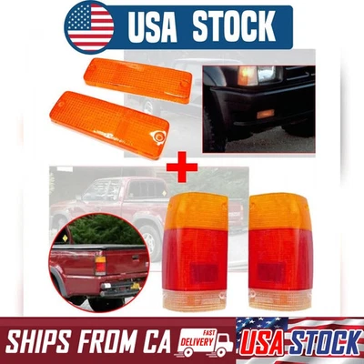 Juego de luces de parachoques delanteras lentes de luz trasera Mazda B2000 B2200 B2600 camioneta 1985-1998 Foto 1 de 4