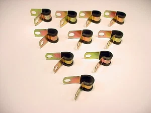 10pk OEM 3/8" Power Steering Fluid Pipe Clamps for 86-87 Buick C Steering System - Picture 1 of 3