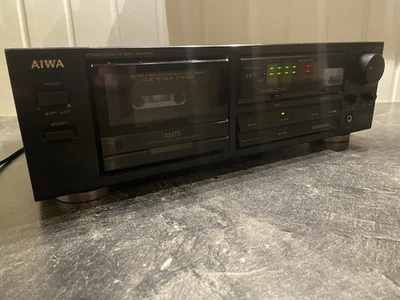 Aiwa AD-F410 Tapedeck - Cinghia Nuova - Perfettamente Funzionante - Pulito - Immagine 1 di 4