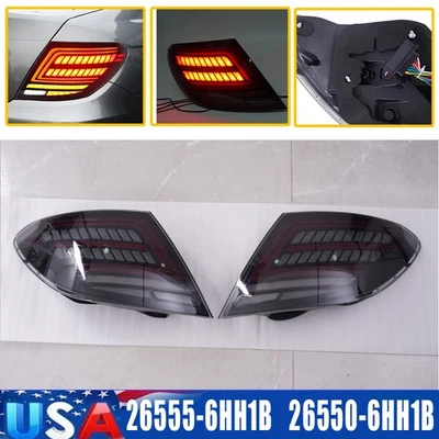For 2007-2014 Mercedes W204 C300 C250 C63 AMG LED Tail Light Taillights Smoked - Imagem 1 de 4