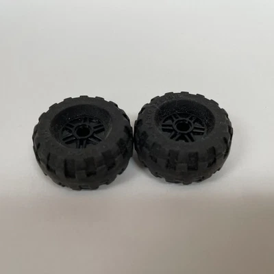Lego 55981 37 x 18R Negro Ruedas Neumáticos Llantas Goma Piezas de Repuesto Lote de 4 Foto 1 de 4