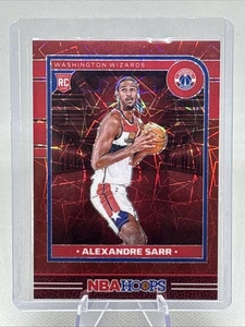 2024-25 Nba Hoops Rookies Alexandre Sarr #232 Premium Red Lazer /99 Wizards NM+ - Picture 1 of 3