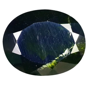 9.59 ct Oval (15.16 x 12.13 mm) Unheated Natural Green Chrome Diopside - Picture 1 of 1
