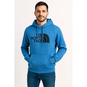 The North Face Pullover Hoodie Medium Men Blue Logo Lightweight - Picture 1 of 8