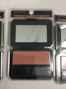 3 X Revlon Naturally Glamorous Blush On (Fleshtone) All Day Cheekcolor NEW. - Picture 1 of 6