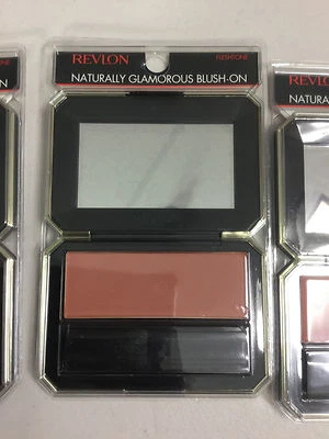 3 X Revlon Naturally Glamorous Blush On (Fleshtone) All Day Cheekcolor NEW. - Image 1 of 4