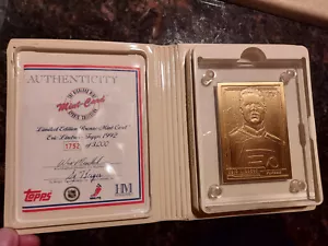 HIGHLAND MINT Eric Lindros 1992 TOPPS ROOKIE Bronze version. HOF (1752/3000) - Picture 1 of 6