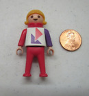 PLAYMOBIL Figure BLONDE-HAIRED GIRL Geometric Shapes Shirt Pink Pants Dollhouse