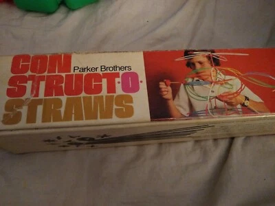 Construct O straws  Building Game Parker Brothers Vintage - Image 1 of 4