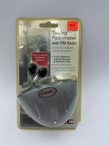 GNC Talking Pedometer With FM Radio And Earbuds - New Old Stock - Picture 1 of 3