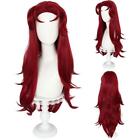 Cosplay Wig High Temperature Wire Red Long Hair With Cap❀ Wig E3W2