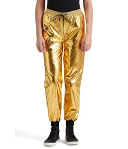 New LAUREN RL Women's Jogger Pants Gold Taffeta Size 16, $180 (80%) off the MSRP - Picture 1 of 21