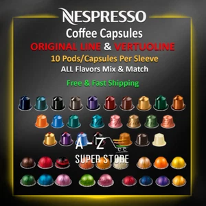 Cápsulas de café Nespresso 10 cápsulas para máquinas originales Line o VertuoLine frescas - Imagen 1 de 49