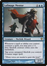 Lullmage Mentor Zendikar NM Blue Rare MAGIC THE GATHERING MTG CARD ABUGames