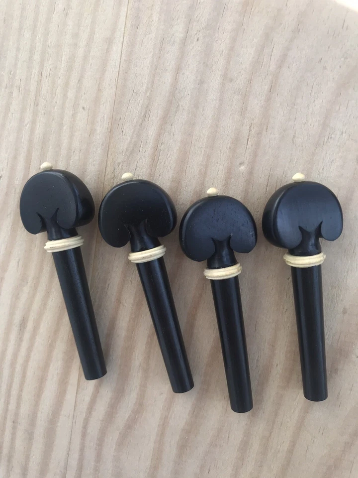 Натуральный твердого черного дерева высокого качества ebony скрипка четыре колышка - Изображение 1 из 1