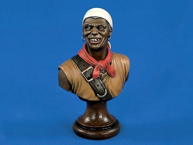 Verlinden 200mm (1/9) "Black Caesar" African Pirate Blackbeard Crewman Bust 1480 - Image 1 of 1