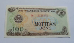 100 Dong Vietnam 1991 P-105 Banknote Paper Money Crisp - Picture 1 of 2