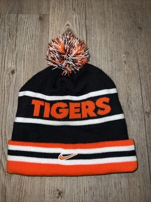 Nike Detroit Tigers Logo Tejido Puños Pom Gorro Sombrero NUEVO Spellout Swoosh Adulto Foto 1 de 4