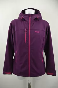 BERGANS OF NORWAY Womens Jacket Full Zip Hooded Outdoor Purple Coat size L - Picture 1 of 16