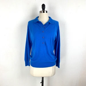Vintage Designer Originals Blue Long Sleeve Sweater Pull-Over Rockabilly M/L 38 - Picture 1 of 9