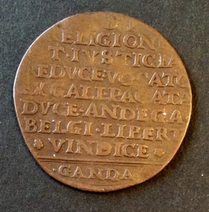 Pays-Bas Espagnols - Rare Jeton 1581 - Arrivée de François d'Alençon à Gand - Picture 1 of 2