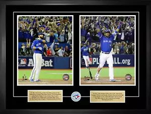 Jose Bautista and Edwin Encarnacion Toronto Blue Jays Framed 8x10 Homerun Celebr - Picture 1 of 1