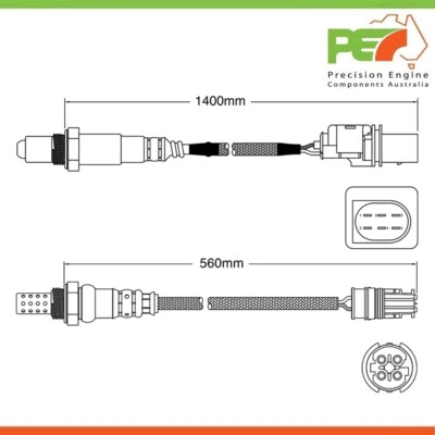 2 x новый * OEM * Pre-Cat и Post-Cat датчики кислорода для BMW 125i E88 кабриолет 3,0 л - Изображение 1 из 4