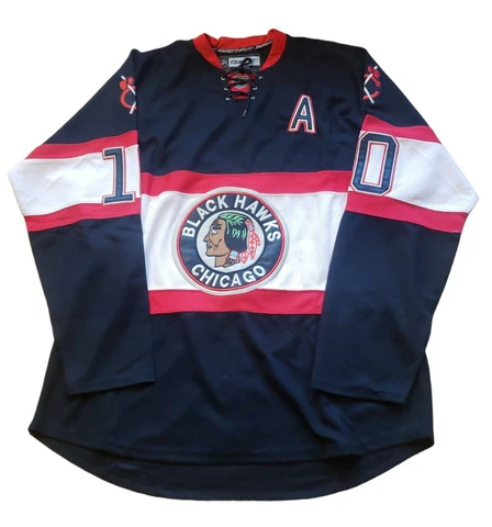 Chicago Blackhawks Patrick Sharp Authentic Premier Reebok NHL Hockey Jersey 54 Cover