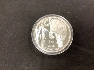 2018 1oz .999 Silver Korean Tiger! - Picture 1 of 2