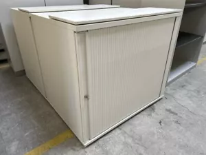 Kinnarps Aktenschrank Druckerschrank 2 Ordnerhöhen weiß 90cm - Bild 1 von 3