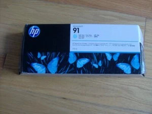 GENUINE HP #91 Light Cyan 775ml Cartridge C9470A DESIGNJET Z6100 FACTORY SEALED - Picture 1 of 1