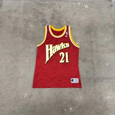 Camiseta deportiva Dominique Wilkins Champion 21 44 L años 90 rara Foto 1 de 4