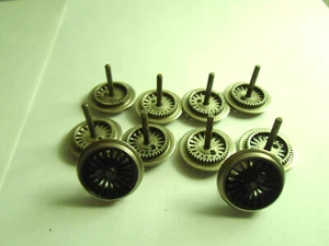 Märklin H0 Dampflok-Räder mit Zahnrad + Achse schwarz 10St - Bild 1 von 1