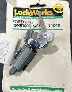 Cilindro de bloqueo de encendido LC14040, 2 llaves, instrucciones, cerraduras, para Ford - Imagen 1 de 10