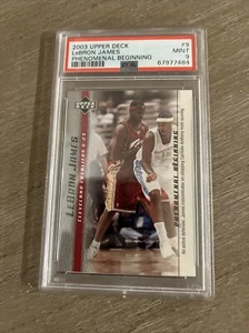 2003-04 Upper Deck LeBron James #9 Phenomenal Beginning PSA 9 - Imagen 1 de 2