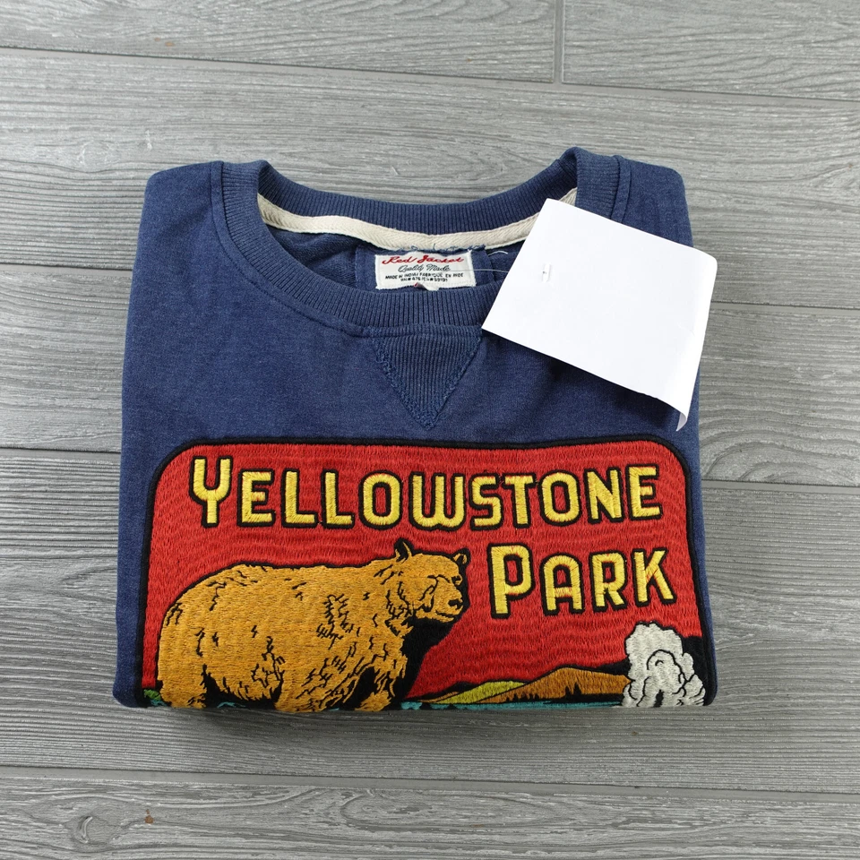 Red Jacket Yellowstone Park Embroidered Crew Neck Sweatshirt Mens Size Large NWT - Image 1 of 4