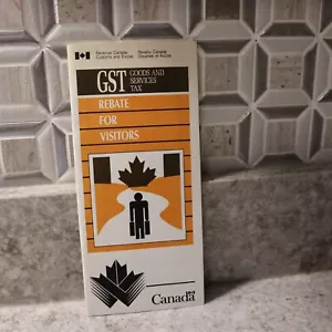 GST SERVICES TAX Revenue Canada Customs And Excise Form Vintage - Picture 1 of 8