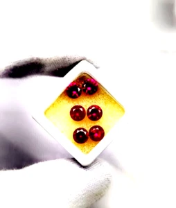 Natural 6 mm Ruby 6 Pcs Round Shape Certified Origin Mozambique Loose Gemstone - Picture 1 of 5