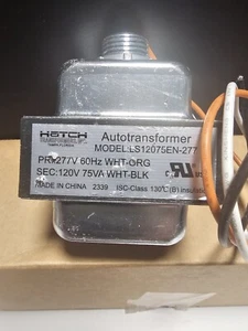 75wStep Down Transformer 277v to 120v for Use with Halogen Lamps New Old Stock - Picture 1 of 4
