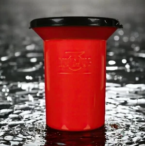 Mud Jug Portable Spill-Proof Spittoon, Rebel Red, Made in USA, Travel Dip Cup - Picture 1 of 7