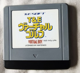 T&E Virtual Golf  (Nintendo Virtual Boy, 1995) Cartridge and Manual