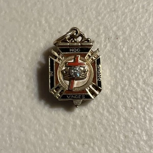 Masonic Knights Templar IN HOC SIGNO VINCES 14K Solid Gold Pendant Opens 2 Sides - Picture 1 of 8