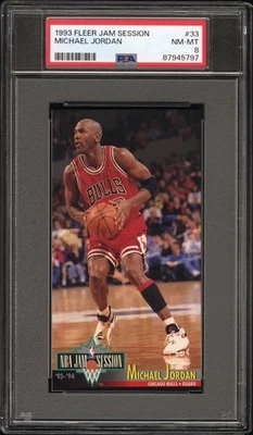 1993 Fleer Jam Session #33 Michael Jordan PSA 8 NM-MT - Image 1 of 2