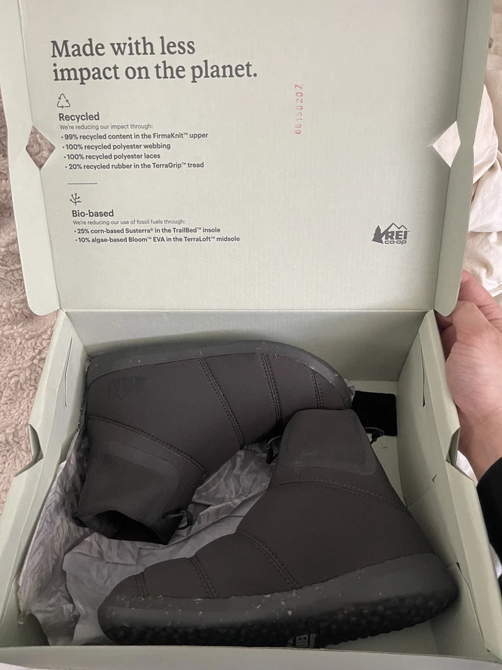 REI Camp Dreamer Booties Slippers Size Men 4 Women 6 - Granite Black - Image 1 of 1